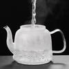HMLOVE Heat Resistant Glass Teapot Steamed & Boiling Kettle Tea Infuser Filter High Borosilicate Chinese Teawear Pot 1200ml