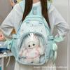 Schoolbag new cute star junior high school student schoolbag large capacity transparent pain bag high value two-dimensional versatile backpack