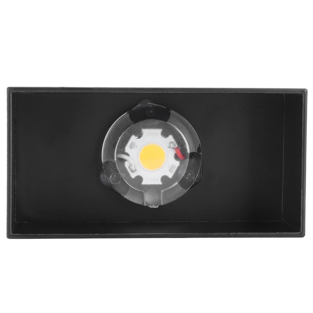 Светодиодный настенный светильник 7 Вт для внутреннего использования, квадратная лампа для спальни, прихожей, крыльца, балкона, украшения 100265 В(черный