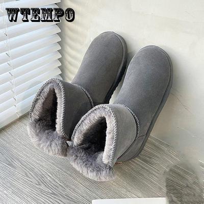 Зимние зимние сапоги, женские универсальные меховые ботинки, одношаговая хлопковая обувь с бархатной подкладкой, женская обувь средней длины