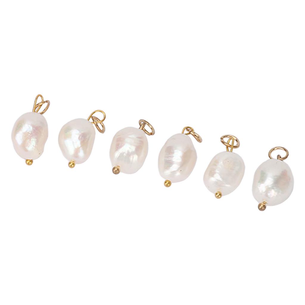 6 шт. подвеска из барочного жемчуга, культивированный пресноводный жемчуг для серег, ожерелья, подвесок, брелоков, для рукоделия, большого размера