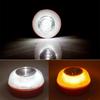 V16 LED Flashlight: White & Yellow Emergency Car Warning Light with Battery, Strong Magnet.