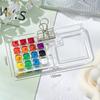 1Pc 8/15 Grids Watercolor Palette Portable Acrylic Mini Paint Box Travel Painting Watercolor Paint Tray Art Supplies