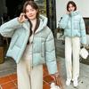 Down Cotton Clothes Women's Winter New Hooded Thickened Warm Fluffy Short Bread Clothes Jacket