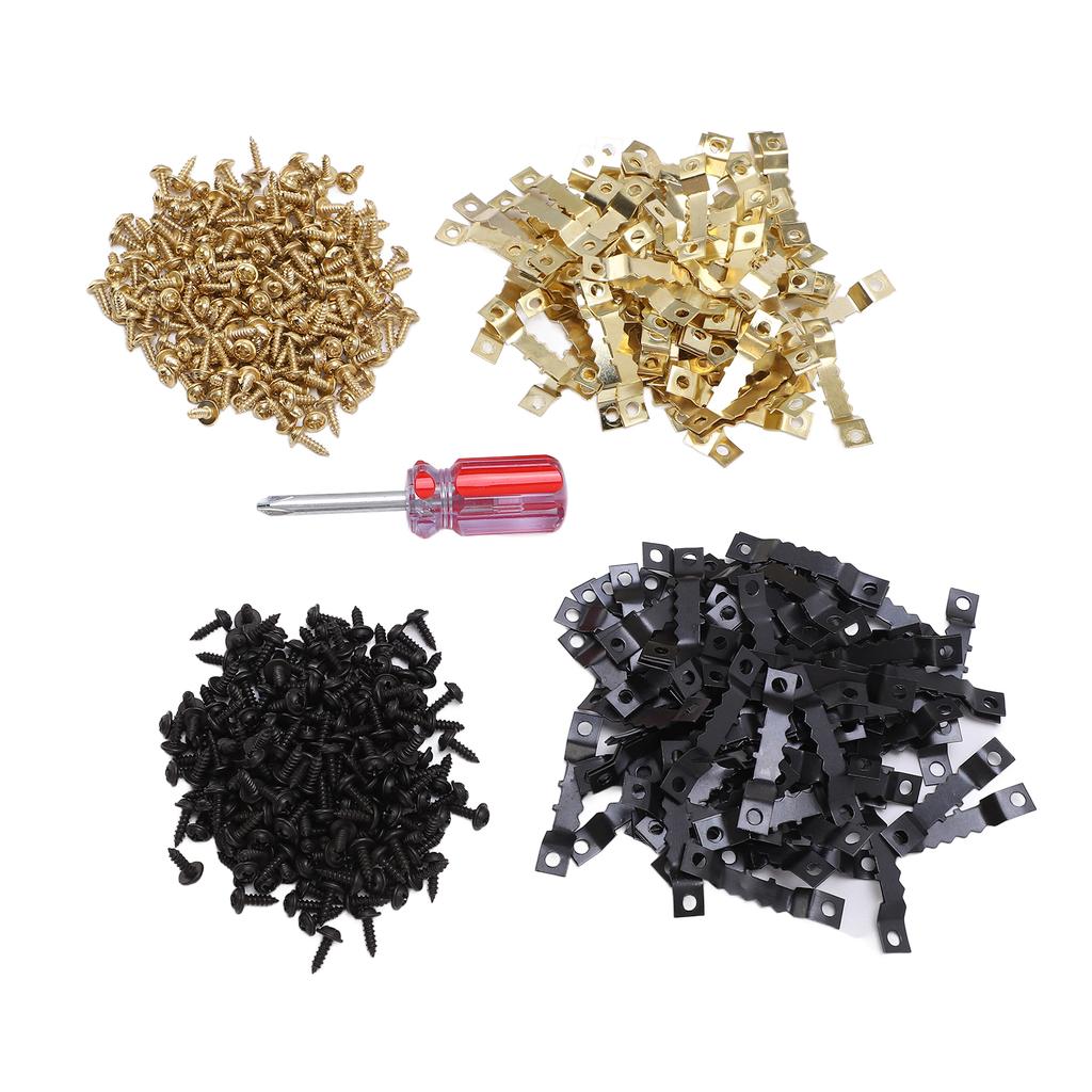 600 шт. Зубчатые подвесы для картин Двухотверстные зубчатые крючки для подвешивания рам с винтами для дома на колесах, корабля