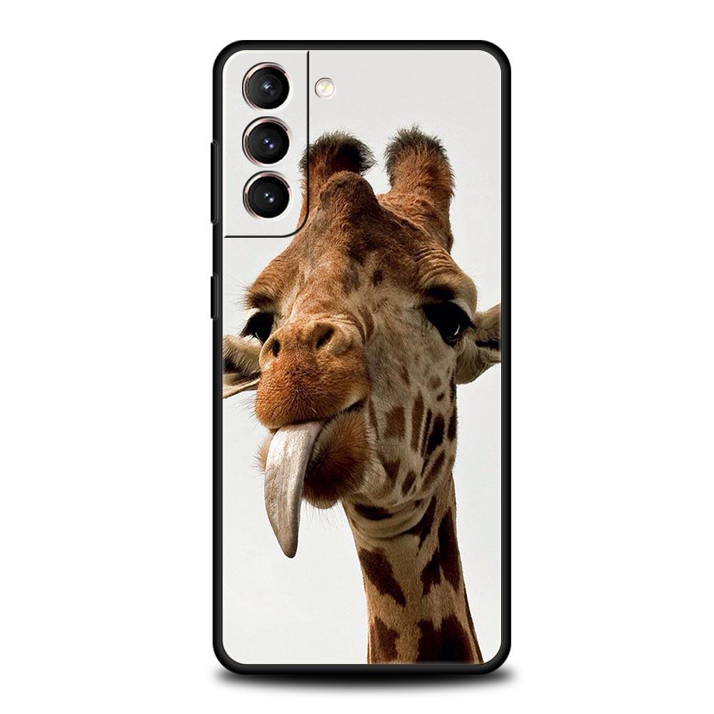 Чехол для телефона с жирафом для Samsung Galaxy S24 S23 S22 S20 Ultra S21 FE 5G S10 S9 Plus S10E S8 Мягкий силиконовый чехол