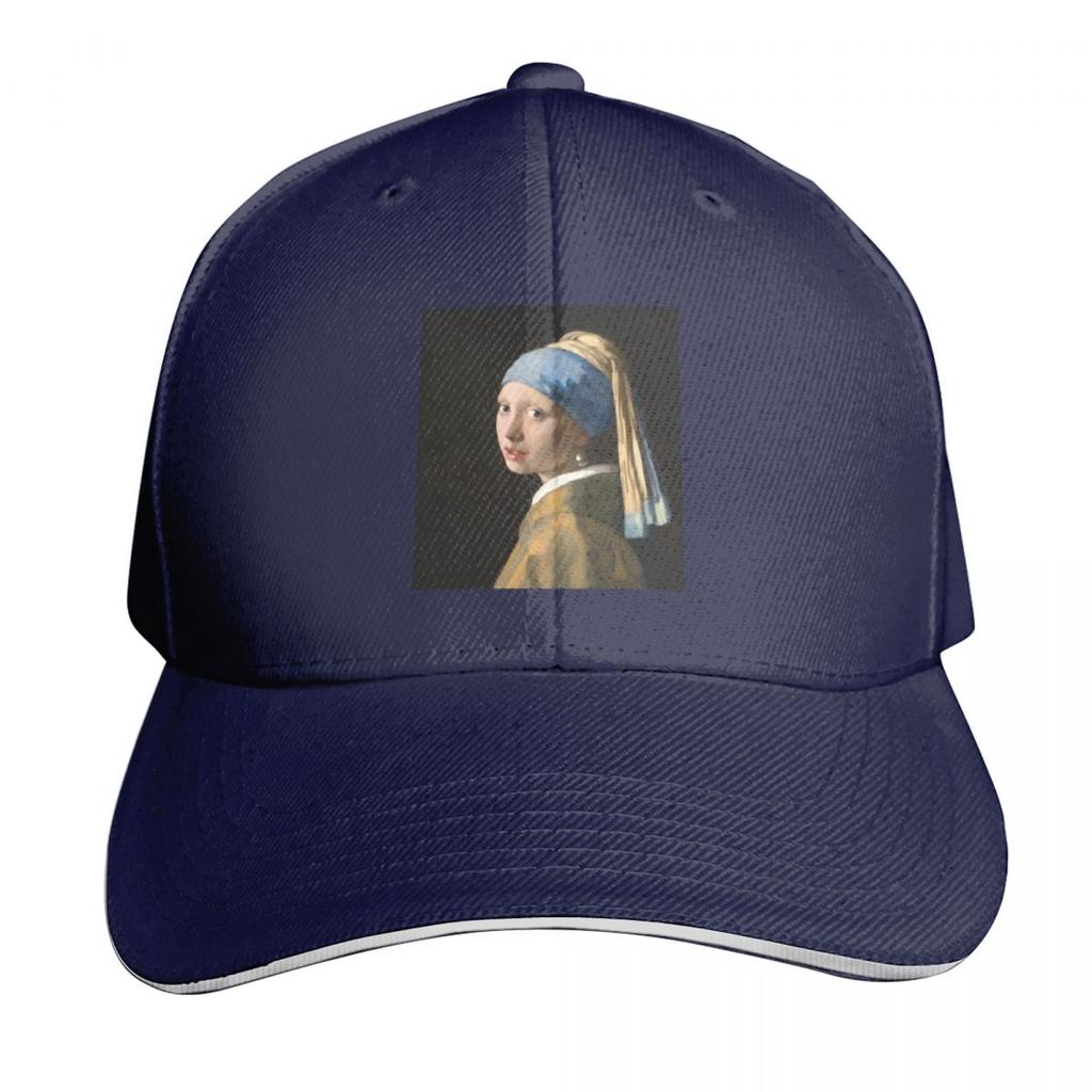 Vermeer girl with the pearl earring Baseball Cap Hat Unisex Luxury cute Thermal Visor Funny hats Caps For Unisex Womens