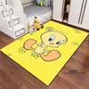 3D printed cartoon TweetyBird rug, suitable for living rooms, bedrooms, sofas, balconies, gardens, etc. Large-sized decorativ