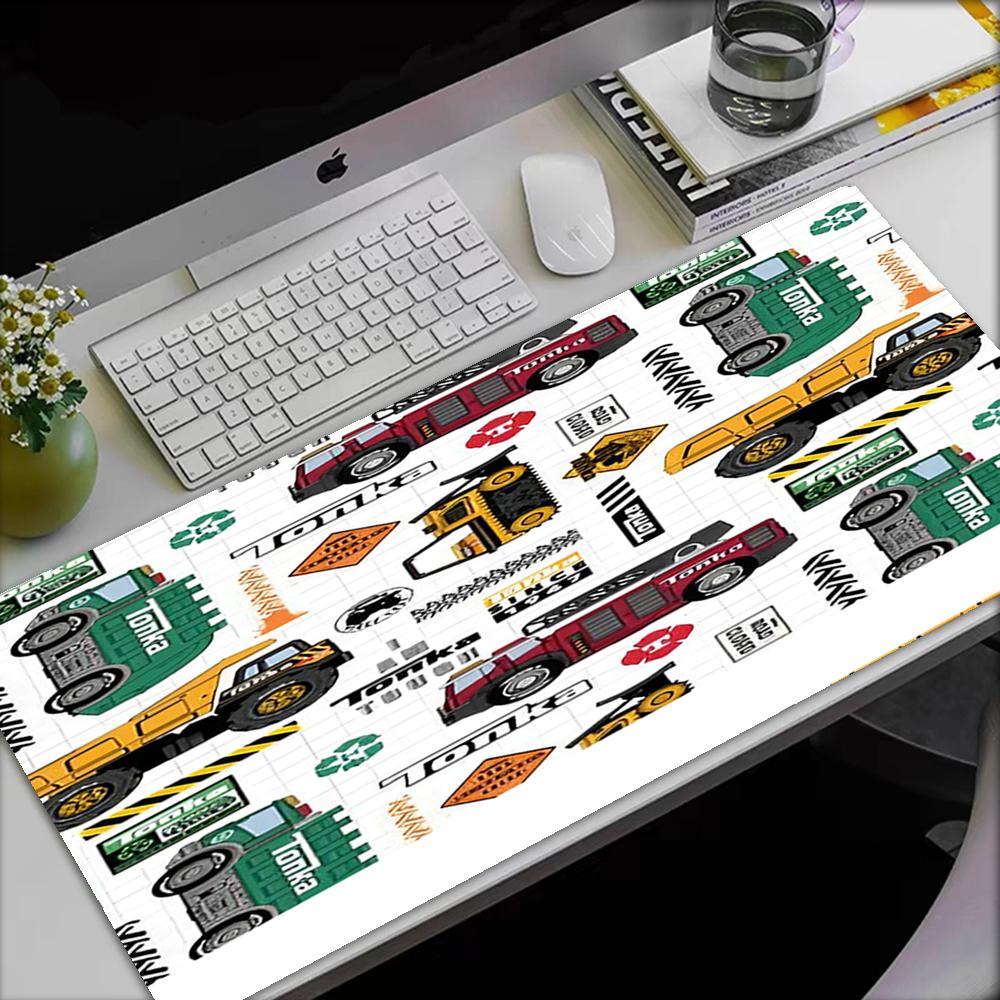 Truck Theme Mouse Pad, Non Slip Rubber Base, Multifunctional Office & Home Decor, Perfect for Workspace Personalization.