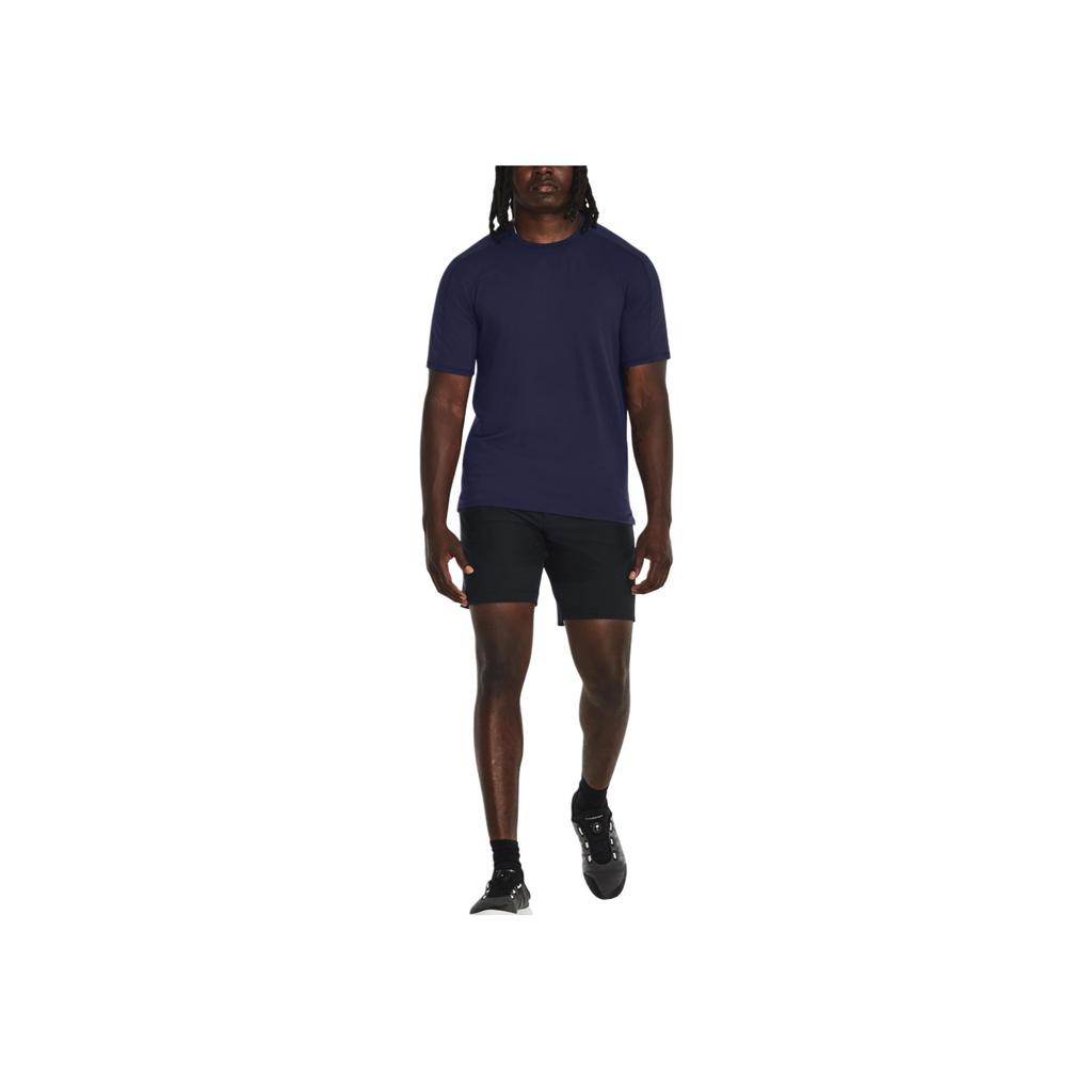 Under Armour Однотонная футболка с коротким рукавом Training Dopamine для мужчин, темно-синяя 1379670-410