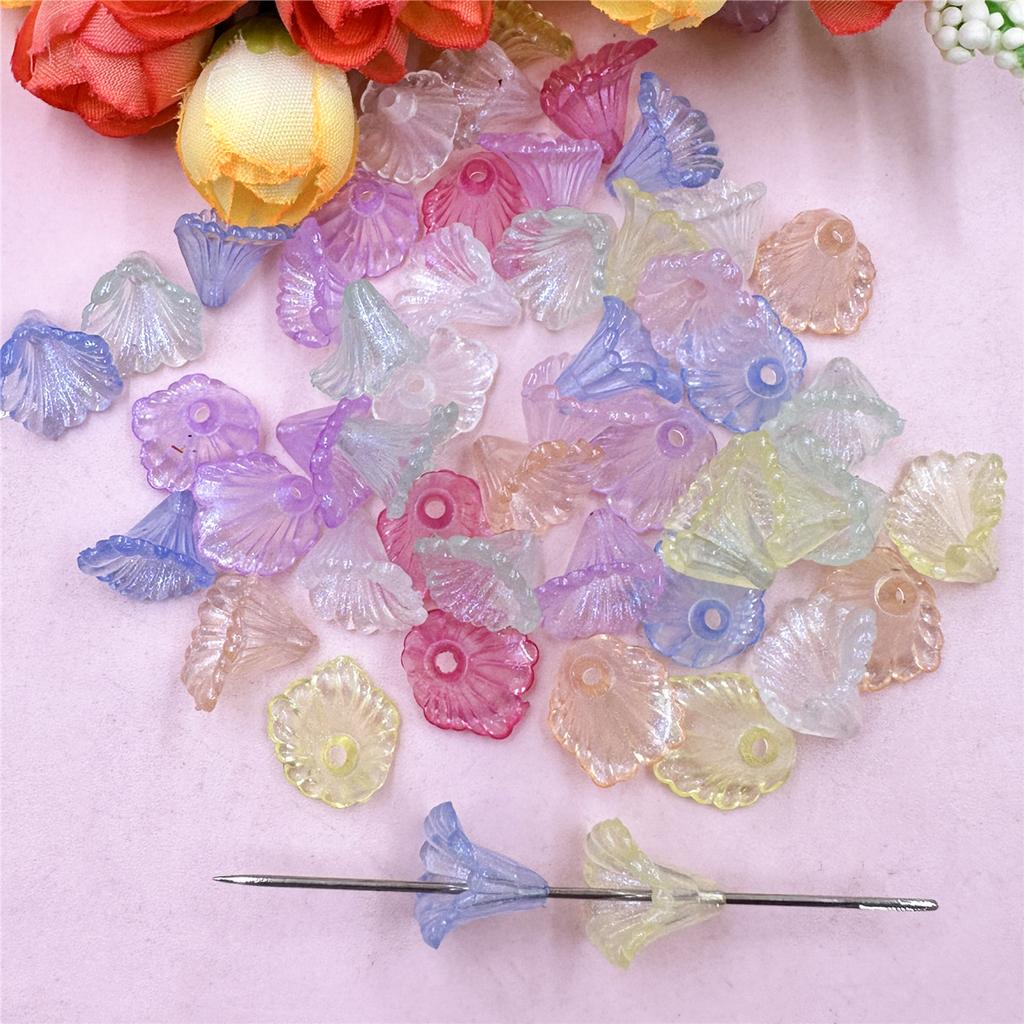 Свободные бусины DIY 14,3*10 мм, 9 цветов, ожерелье, ювелирные аксессуары, акриловые серьги, ипомея, 200 шт., браслеты, аксессуары для изготовления ювелирных изделий