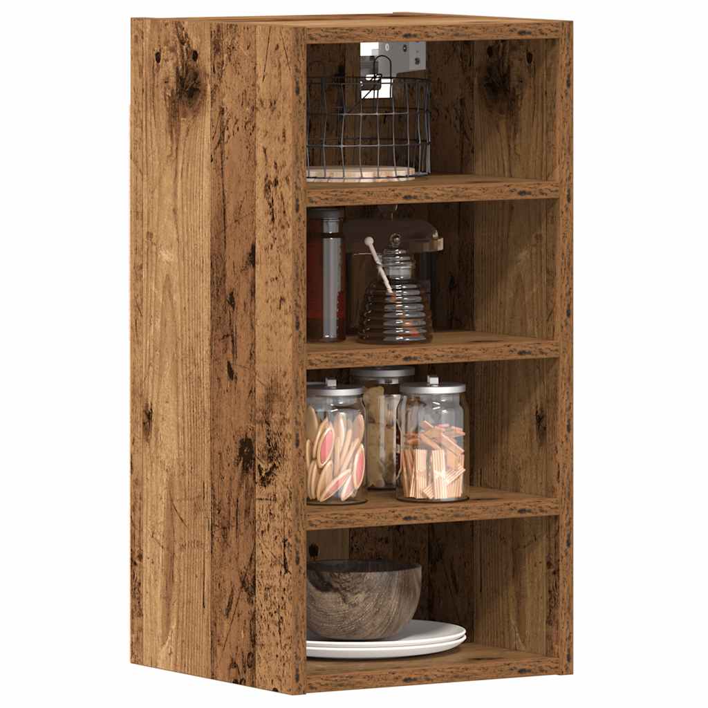 Riga Wall Mounted Cabinet with Rustic Wood Look 30 x 29.5 x 60 cm Engineered Wood