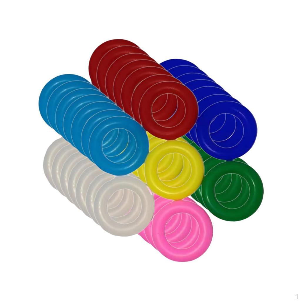 100 Bird Leg Rings Foot Bands Rubber Identification for Pigeons Routine