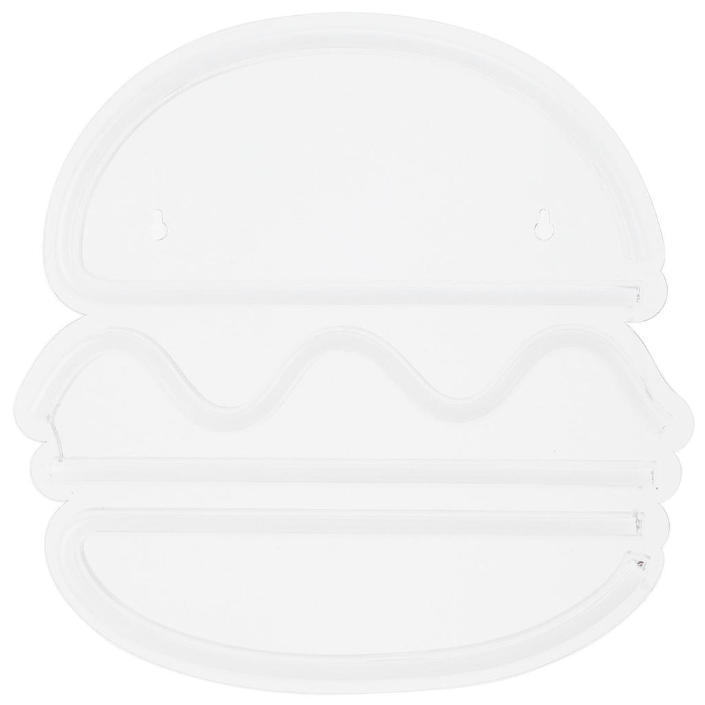 LED Neon Light USB Hamburger‑Shape Sign Lighting Home Bedroom Bar Pub Shop Decoration