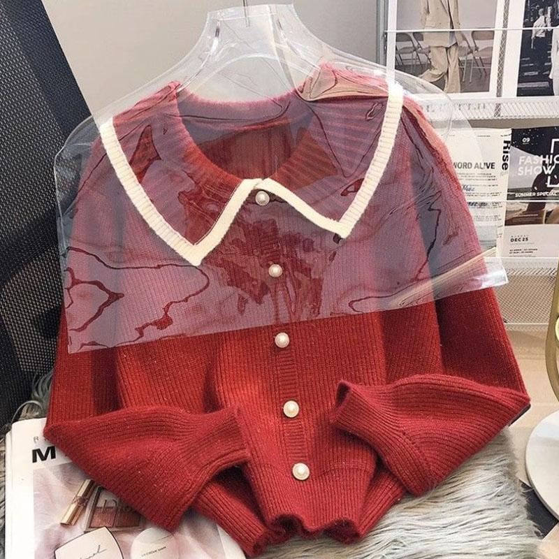 Doll Neck Knitted Sweater Pullover for Women Autumn and Winter 2023 Casual Long Sleeve High-end Sweater Pullover Female Tops