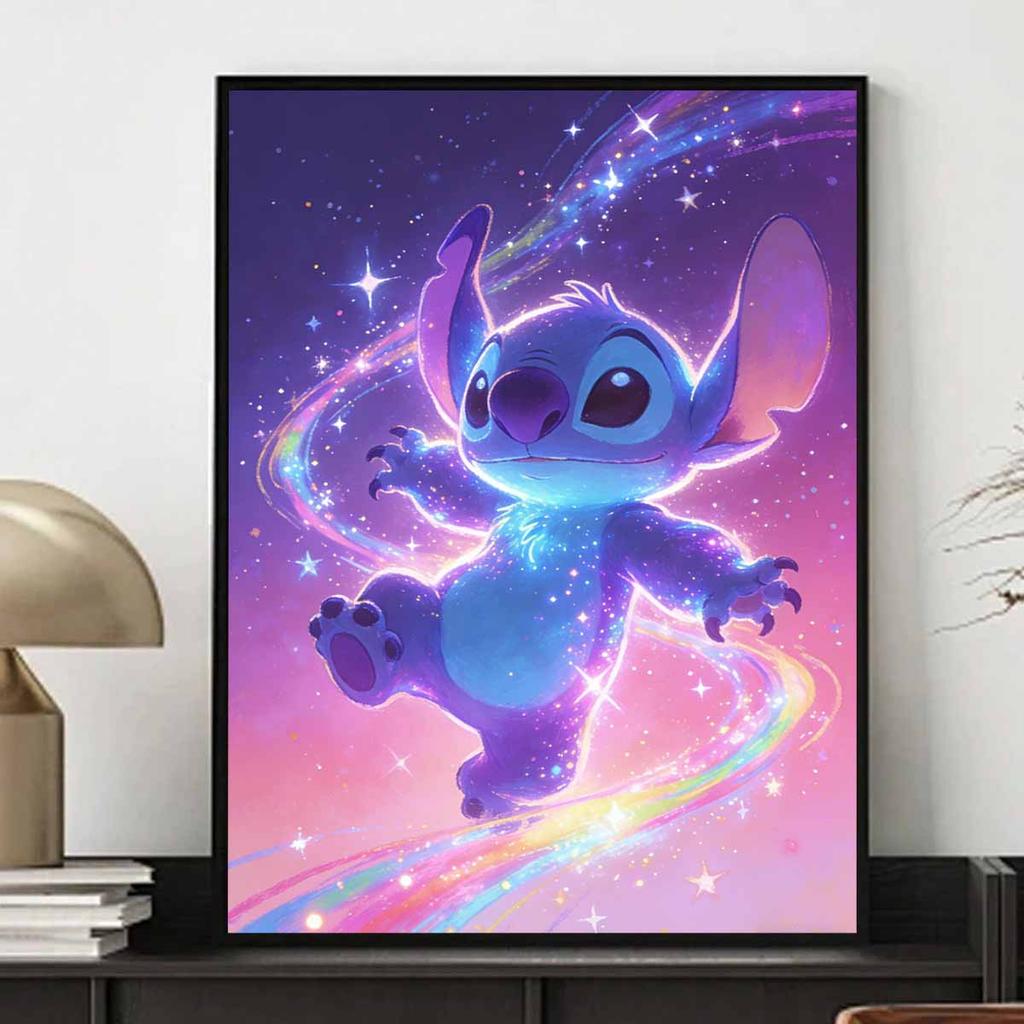 Disney 5D DIY All Diamond Art Painting Kit Stitch Space Galaxy Home Decor Gift