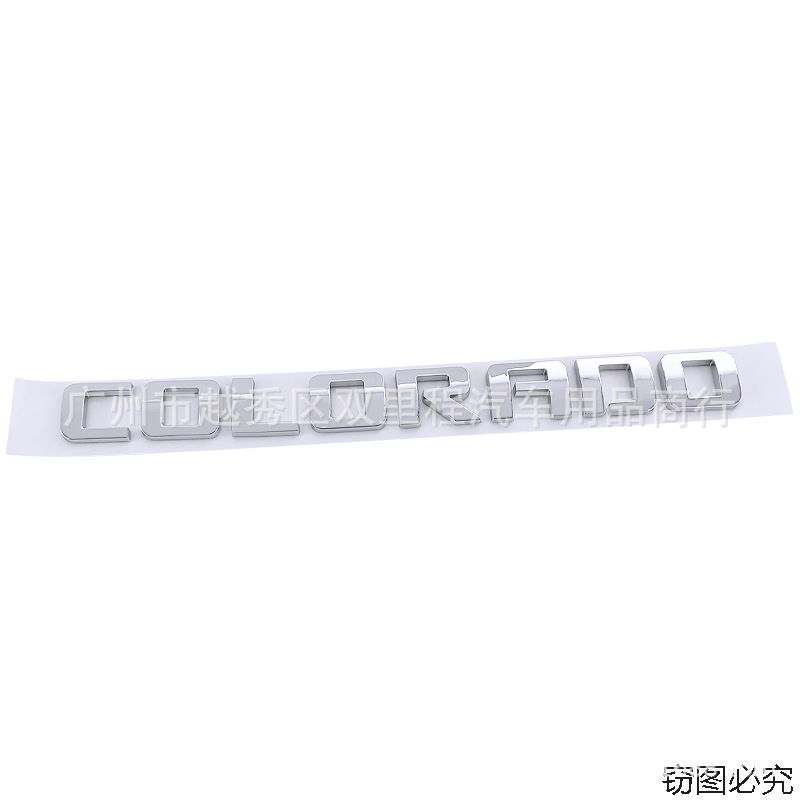 1Pc Colorado customization stickers Chevrolet pickup truck decals ABS rear cargo compartment lettering stickers.