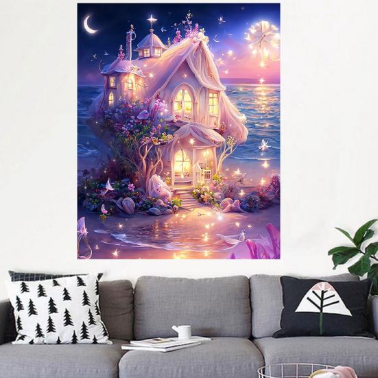 5D пейзаж Алмазный узор Artest Stream повышает креативность, уменьшает стресс, мозаика, алмазная вышивка, украшение для дома, сделай сам, подарок