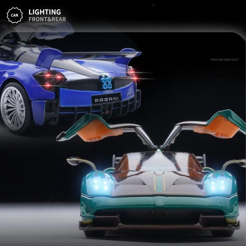 1/32 Pagani Huayra Supercar Alloy Model Car Toy Diecasts Metal Casting Sound and Light Car Toys for Children Vehicle