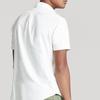 Polo Ralph Lauren FW22 Однотонная рубашка с вышивкой логотипа, однобортная, с коротким рукавом, мужская рубашка Белый MNPOWOV1N820049-100