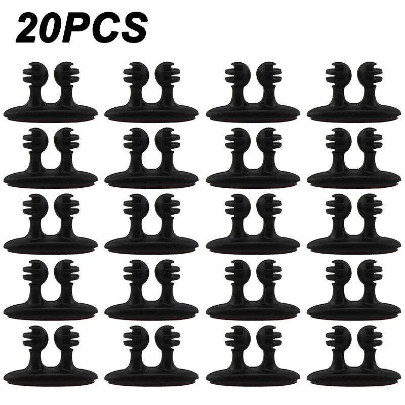 10/20/50Pcs Cable Clamp Universal Car Wire Organizer Holder Bracket Mini Charger Cables Manager Auto Accessories Interior Decor