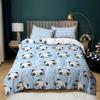 Cute Panda Duvet Cover Set 3D Print Kawaii Wild Black White Animal Comforter Cover for Adult Kid Boy Polyester Bedding Set King