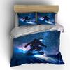 Snowboarder with starry background. Bedding sets Duvet cover sets Duvet covers Pillowcases(1 * Duvet Cover 2 * Pillowcases without duvet insert)
