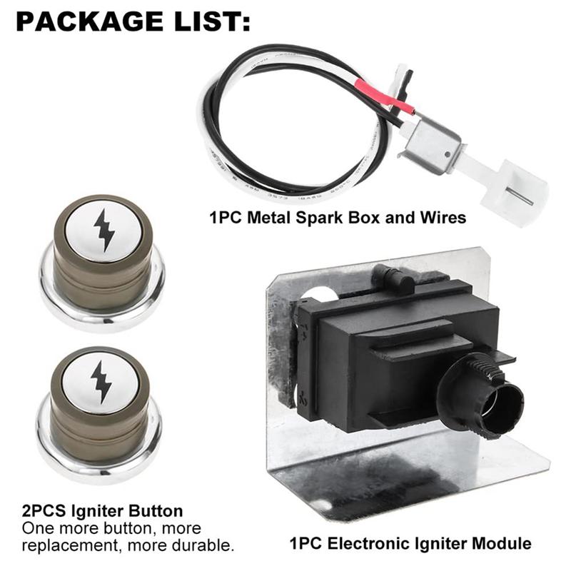 Grill Grill Ignition Kit For 67847 Weber Genesis 300 Series (2008-2010) E/S-310 & 320, EP/CEP-310 & 320 Durable Easy To Use