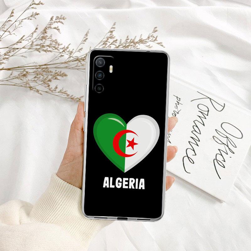 IK3 Algerian Passport Flag Transparent Phone Case for Samsung Galaxy A04 A04S A14 A23 A34 A54 M23 M33 M52 M53