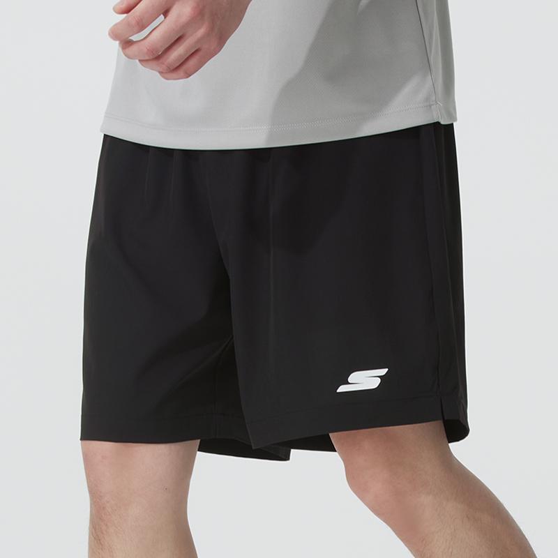 Skechers Спортивный Стиль Жизни Весна/Лето 25 Модная Спортивная Серия Мягкие Удобные Приятные для Кожи Дышащие Быстросохнущие Повседневные Шорты Мужские шорты Черный P225M272-03K8