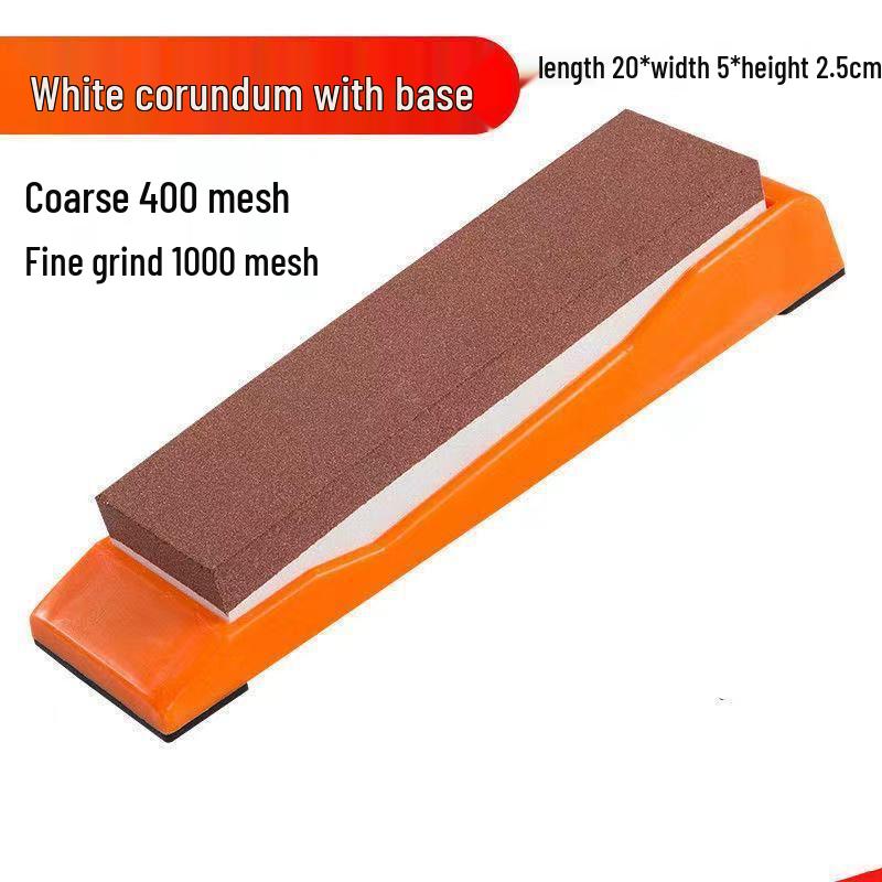 Двусторонний кухонный точильный камень: Грубозернистый и мелкозернистый натуральный масляный камень для заточки