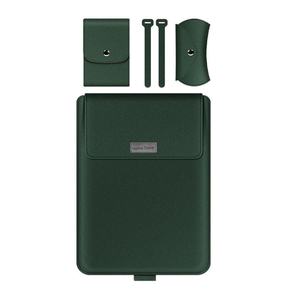 Утолщенная сумка-чехол 5-в-1 для ноутбука, без магнитов, для 13,3/14-дюймового ноутбука, с подставкой, легкая, большая вместимость