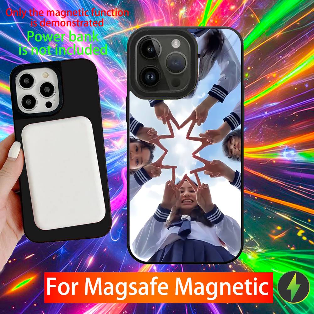 ATARASHII GAKKO Suzuka Jpop Phone Case For iPhone 16,15,14,13,12,11,Pro,Max,Plus,Mini,SE New Magsafe Magnetic Wireless Charging