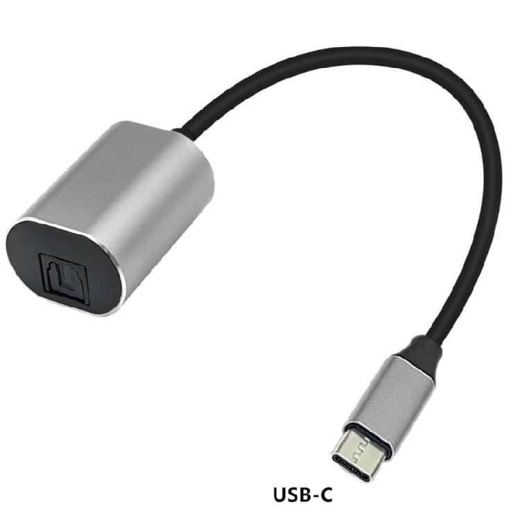 Оптический цифровой аудиокабель USB C (папа) на SPDIF (мама) Передающий адаптер для аксессуаров компьютера и ноутбука