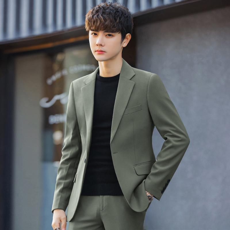Весенний Боди Ruffian Красивый Повседневный Маленький Костюм Пиджак Мужской Корейский Свадебный Топ