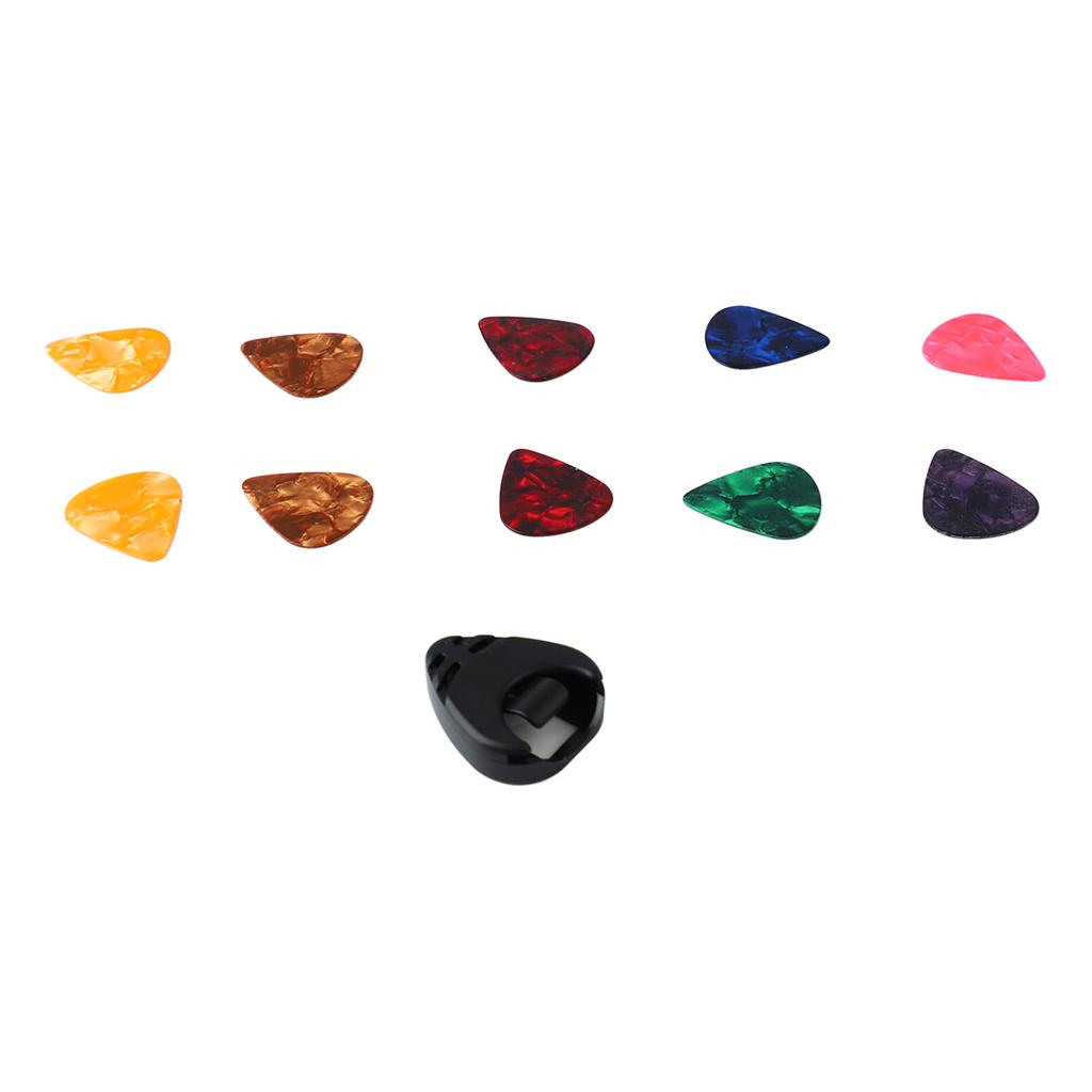 10 шт. Медиатор для гитары Плектр и Набор держателей для медиаторов для гитары Портативный инструмент для басовых аксессуаров