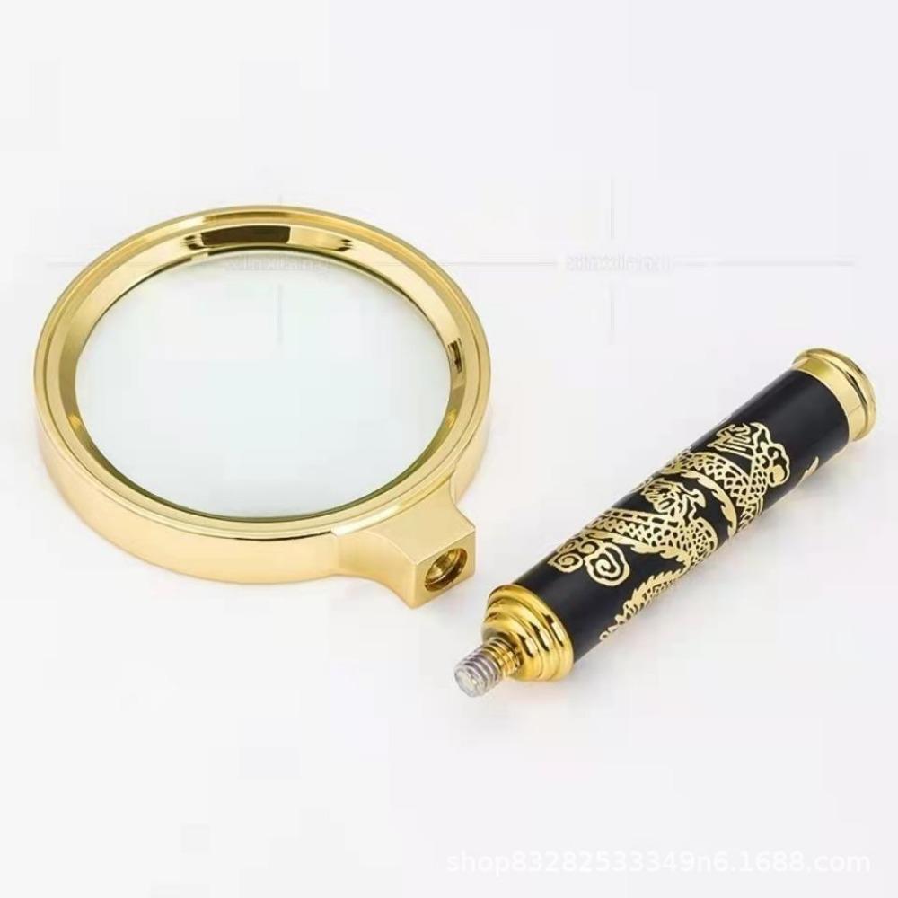 Newspaper Jewelry Handheld 10X Magnifying Glass Magnifier Eye Glass Mini Microscope Optical Glass