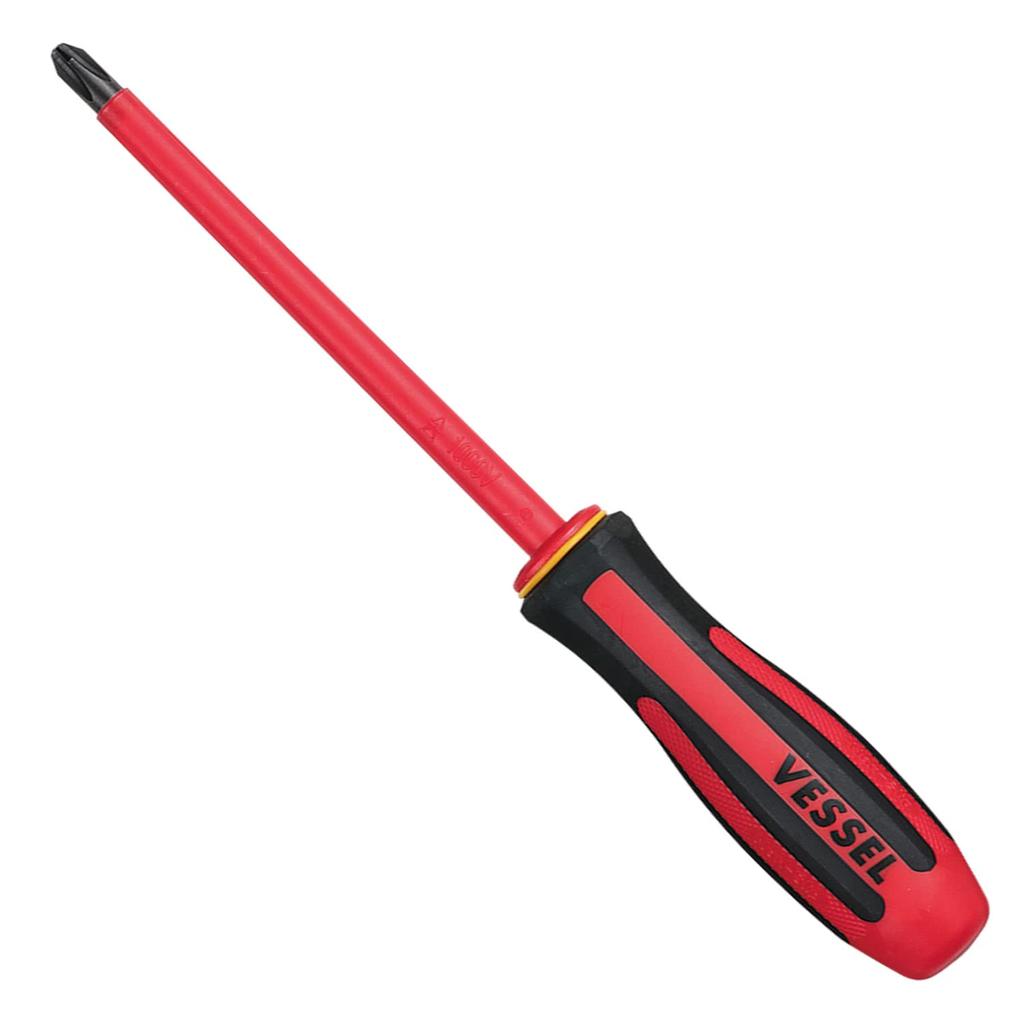 VESSEL Mega Drive Insulated Screwdriver x Electric Shock VDE Standard 960 +3 150, Prevention, Certified,