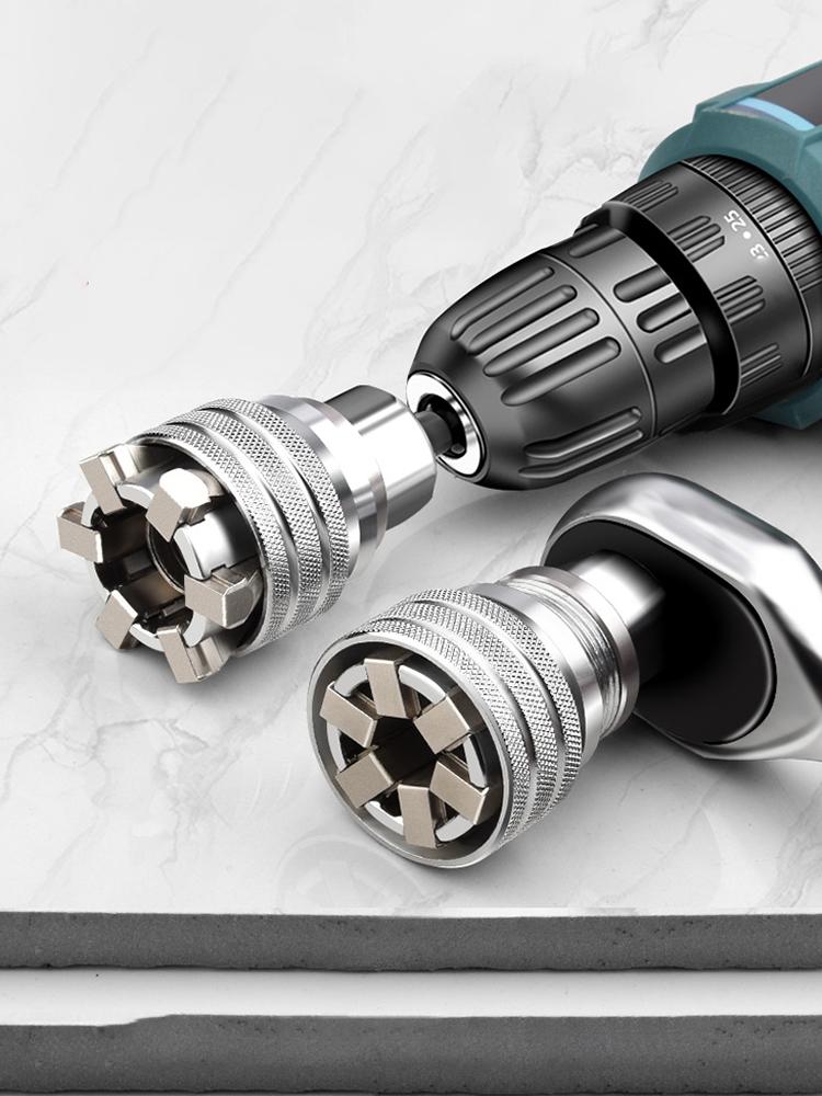 Универсальная втулка 3/8 дюйма, 10-19 мм, регулируемая шестигранная универсальная головка, динамометрический ключ с трещоткой, гаечный ключ, инструмент для ремонта