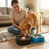 Pet Slow Feeder Bowl Ball Shape Anti-Slip Design For Small Medium Dogs Food Grade Material Easy To Clean