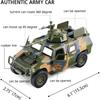 Масштаб 1/50, военный игрушечный грузовик, армейский бронированный боевой танк, внедорожник, тянуть армейские игрушки назад со светом и звуком