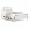 VidaXL Bed Frames and Headboard White 100x200 Cm Solid Pine Wood 842615