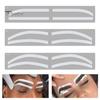1 комплект, трафаретная наклейка для бровей, 3 стиля, одноразовые, для формирования бровей, картографическая направляющая карта, аэрограф для бровей, вспомогательный шаблон для татуировки, тонирующая наклейка