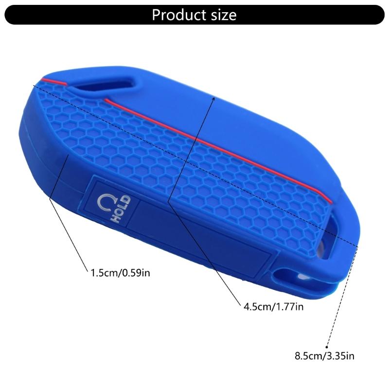 Key Fob Protector Cover Silicone Car Key Case Waterproof Remote Key Cover Honeycomb Texture Shell Case