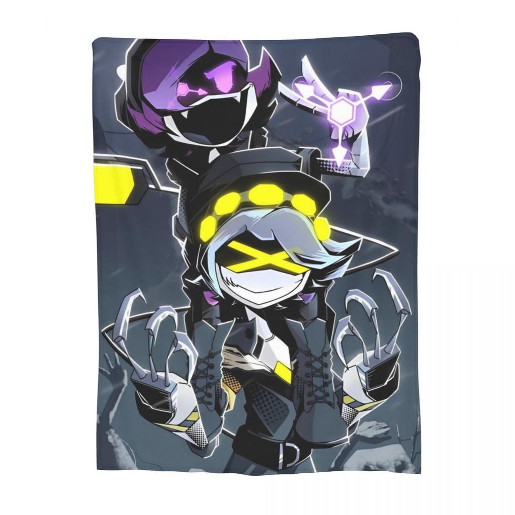 Murder Drones Uzi Doorman Knitted Blanket Coral Fleece Plush Tv Series Soft Throw Blankets for Outdoor Travel Bedroom Quilt