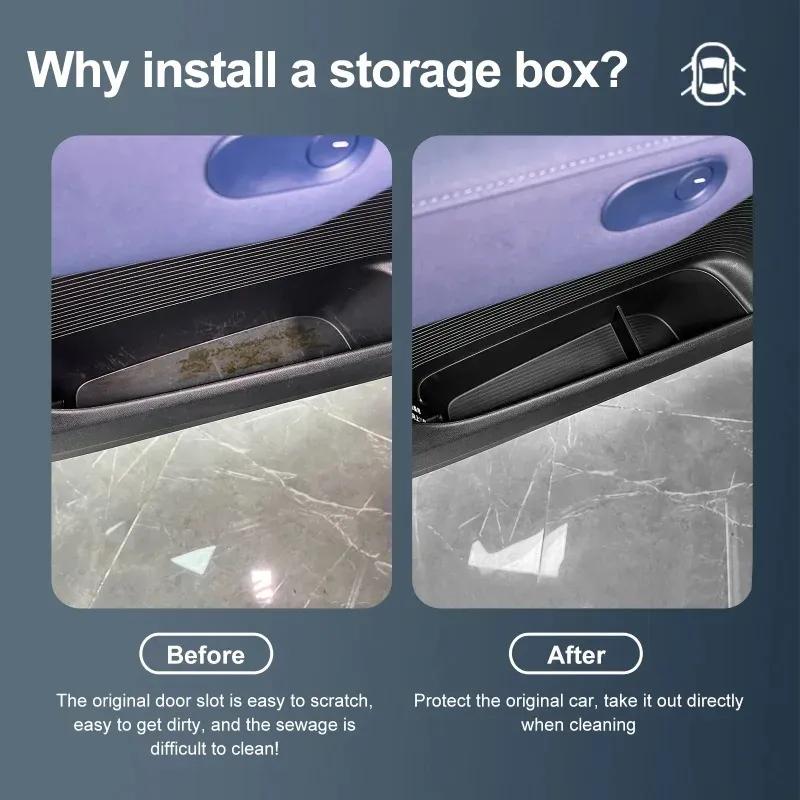 For Xpeng G6 2024 2025 Under Seat Storage Box Car Accessories Drawer Type Organizer Storage Front Seat Lower Box Case Parts