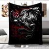 Animal Dragon Blanket Ultra Lightweight Soft Plush Flannel Throws Blanket for Sofa Bed Couch Best Office Gifts  Demogorgon