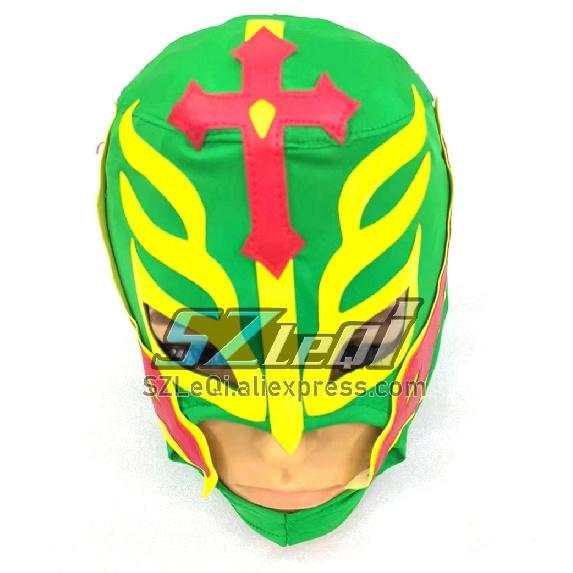 Маска для рестлинга на всю голову для Рея Мистерио, головной убор Lucha Libre, Хэллоуин, страшный косплей, костюм для вечеринки, реквизит для дома с привидениями, маски