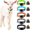 Светоотражающий козий ошейник с колокольчиком – Регулируемый нейлоновый ошейник для овец против потери