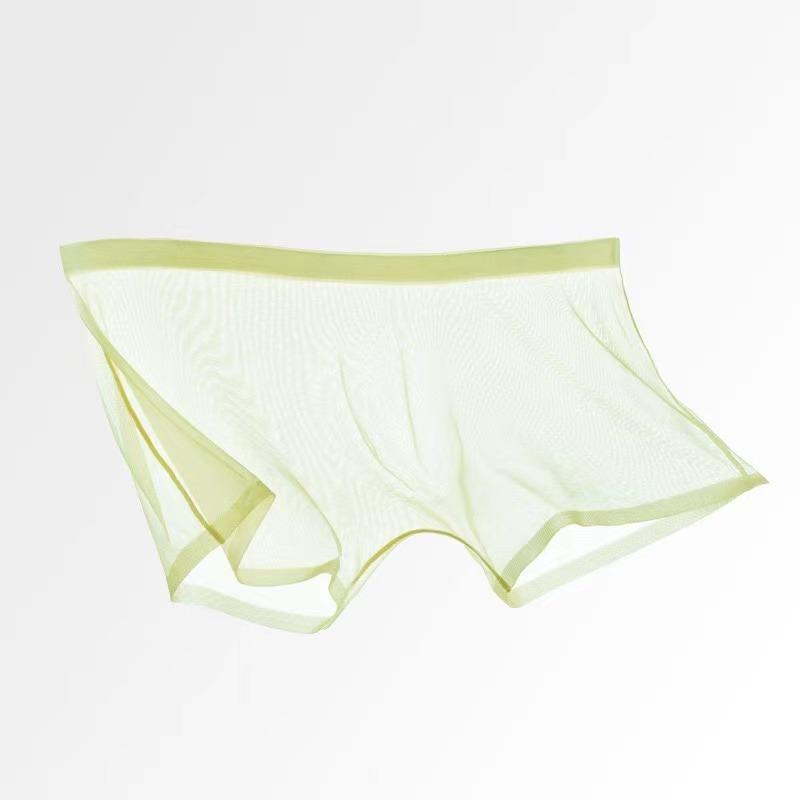 Мужское нижнее белье Прозрачные боксеры Bulge Ice Silk See Through Трусы Сексуальные трусы Трусики с низкой талией Нижнее белье